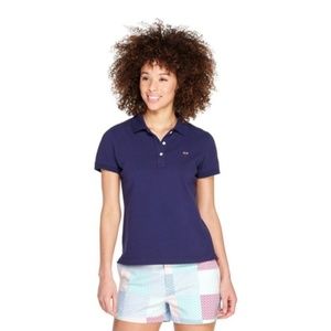 New Vineyard Vines Target Navy Short Sleeve Polo Small